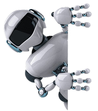 Contact form with friendly robot for AiRentoSoft car rental software support and inquiries