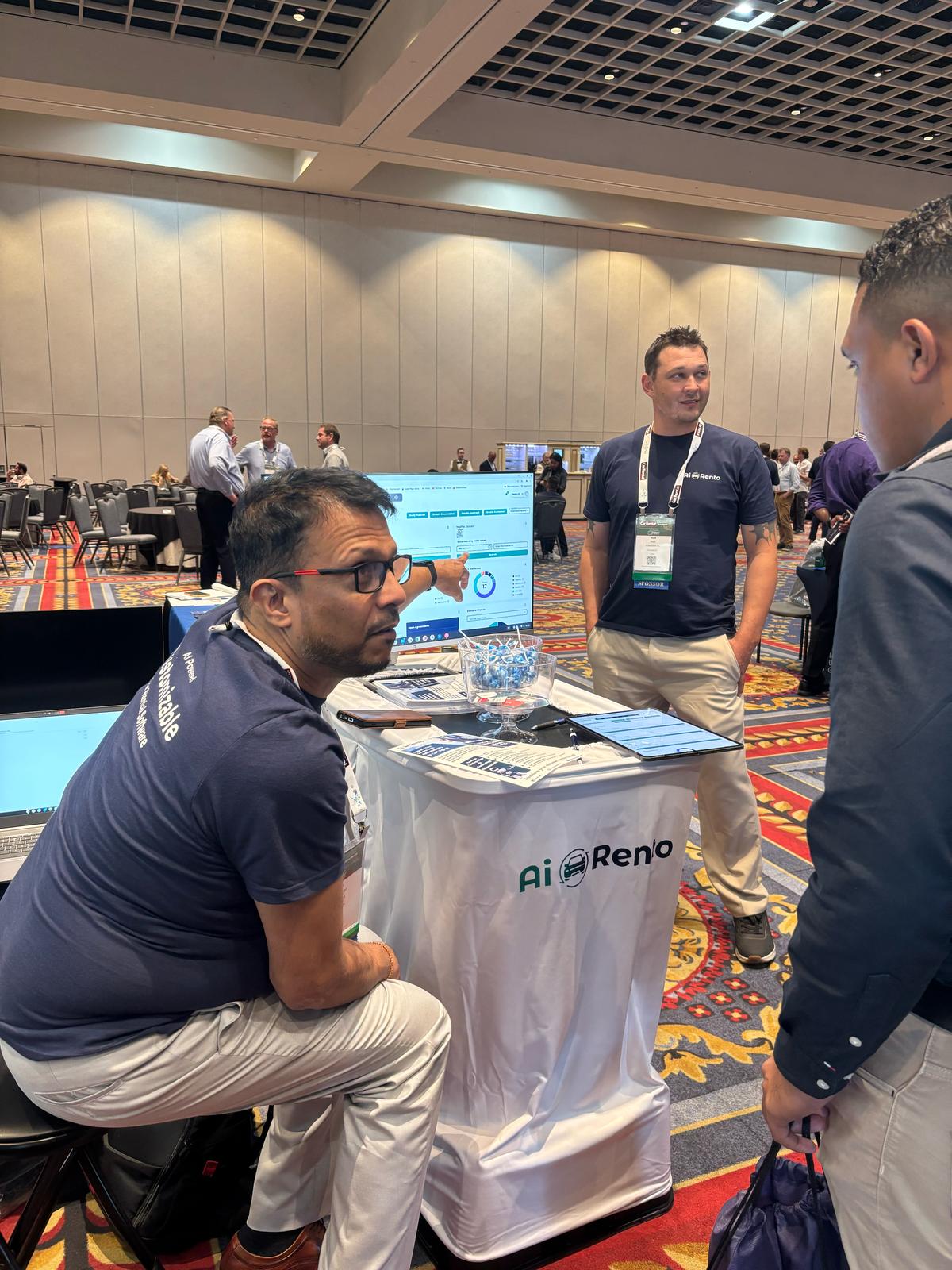 Demonstration of AiRentoSoft car rental system at event