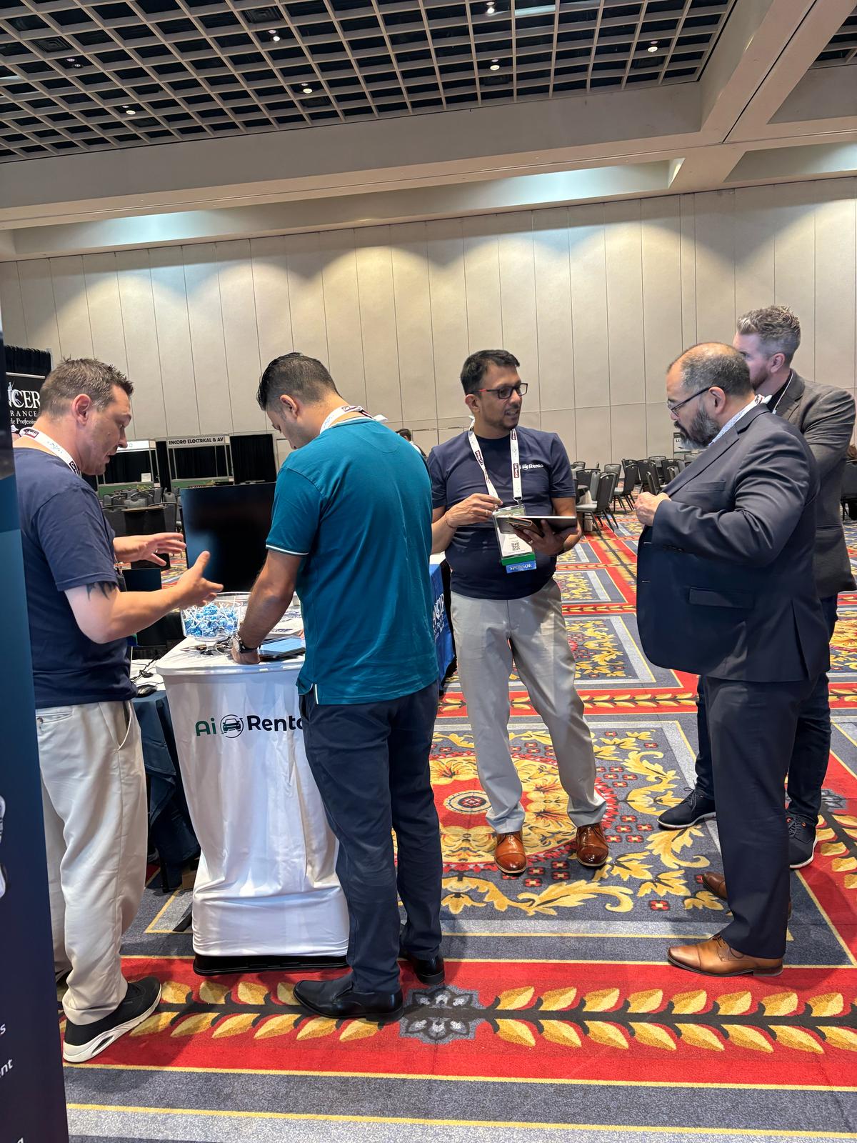 Networking with rental industry professionals