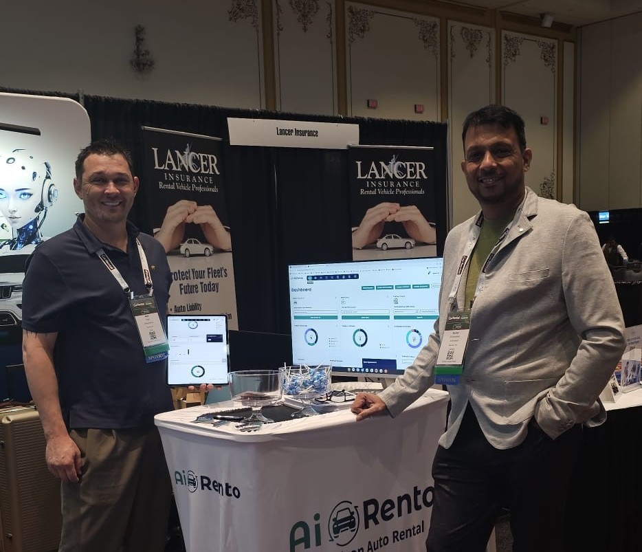 AiRentoSoft showcasing AI-driven features to attendees